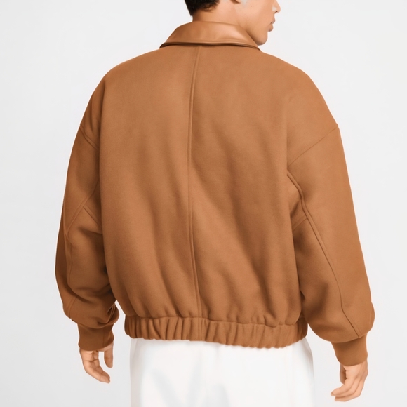 Nike Men's Tan Bomber Jacket - Picture 2 of 10